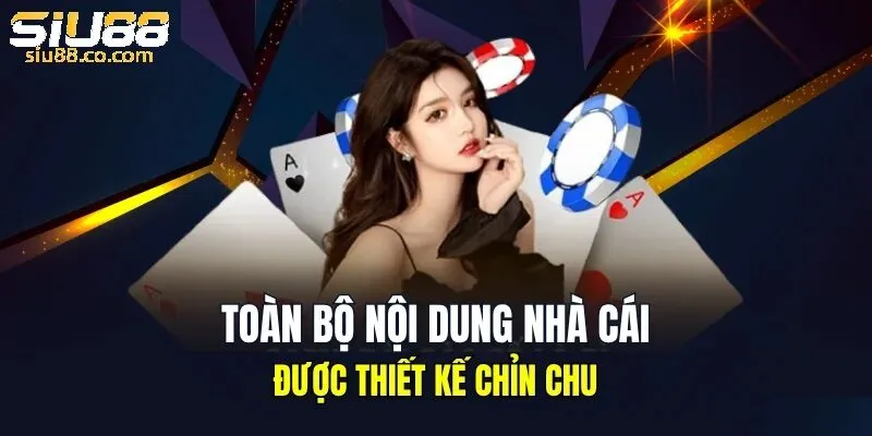 Nội dung được thiết kế chỉn chu